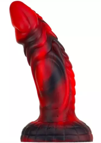 Dildo Monster SQUAX 18 x 5.5cm Schwarz-Rot – 1/7