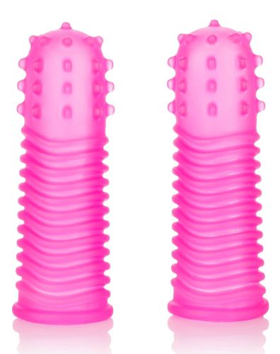 Finger Tingler Finger Sheath Pink x2