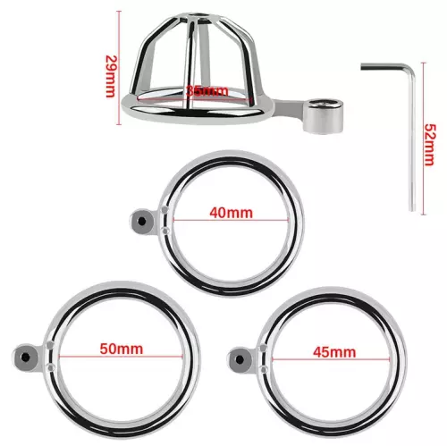 Keuschheitskäfig Xtrem Open 4,5 x 3,5cm – 4/6