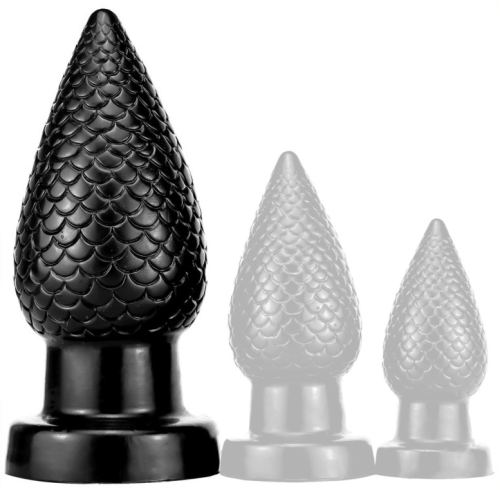 Plug PineCock L 14 x 6.5cm Black