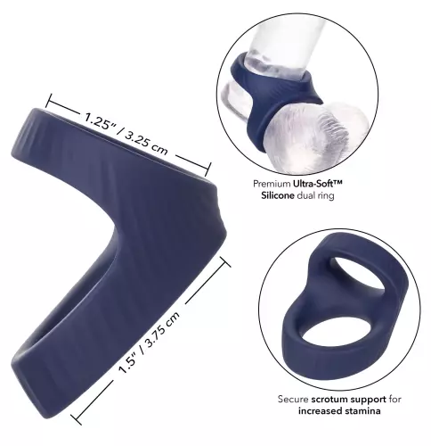 Ballstretcher Max Dual Ring Viceroy Blau – 3/12