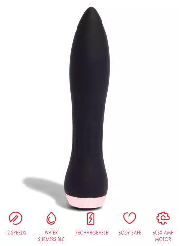 Mini Vibrator 60sx Amp 13cm Zwart – 4/4
