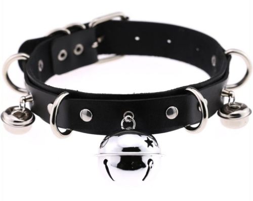 Sexy Necklace with Bells Black