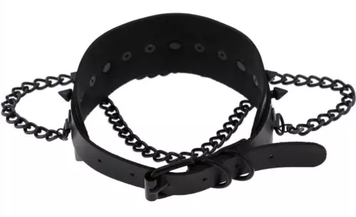 Nieten-Halsband Piky Schwarz – 3/5