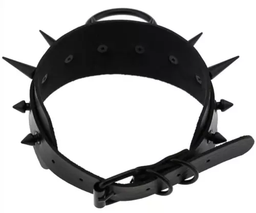 Nieten-Halsband Strobo Lish Schwarz – 3/3