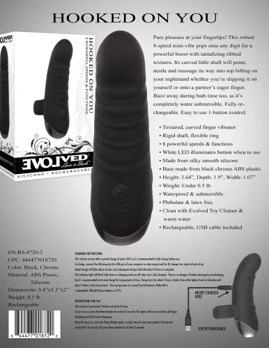 Mini Vibrator Hooked On You 8 Vibrationen – 4/4