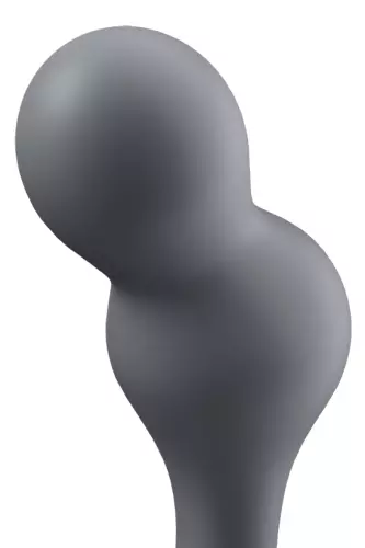 Ass Tunnel Plug Silicone Zwart Medium 7 x 5.2 cm – 7/9