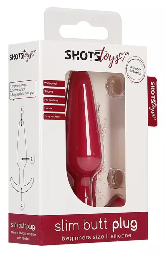 Analplug Silikon Slim Butt 7,5 x 2cm Rot – 2/6