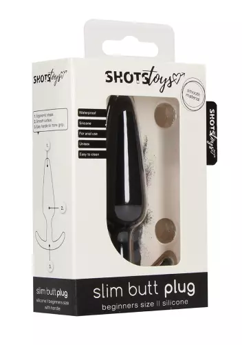 Analplug Silikon Slim Butt 7,5 x 2cm Schwarz – 2/6
