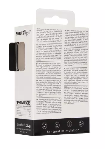 Analplug Silikon Slim Butt 7,5 x 2cm Schwarz – 3/6