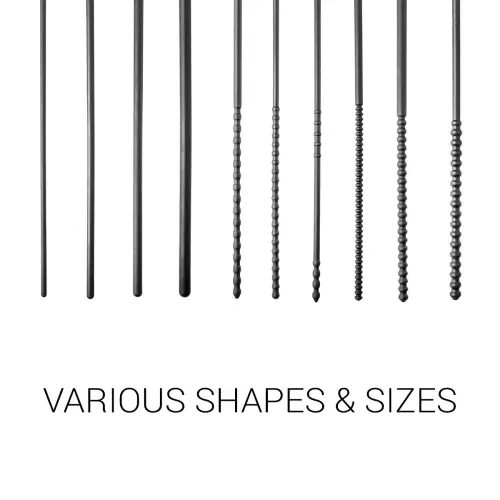 Flexibler Harnröhrenstab aus Silikon Vick 24cm - 10mm – 3/3