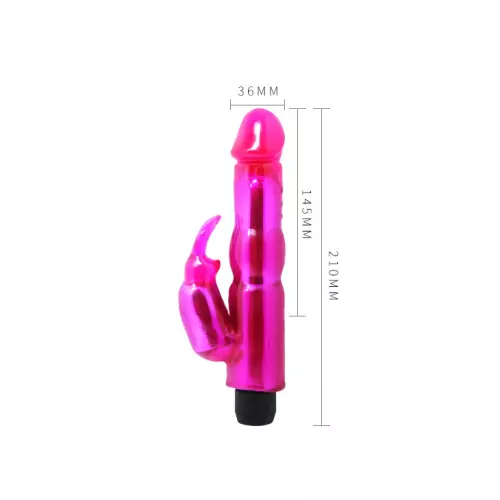 Vibrirendes Kaninchen Puppy Vibrator Violett – 3/9