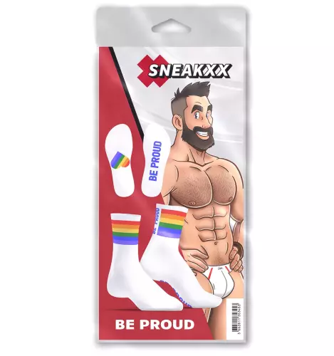 Regenboog sokken Be Proud SneakXX – 4/5