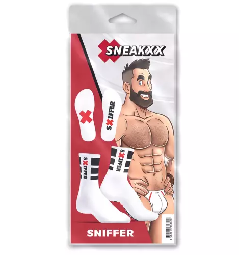 Weiße Sniffer Socken SneakXX – 4/7