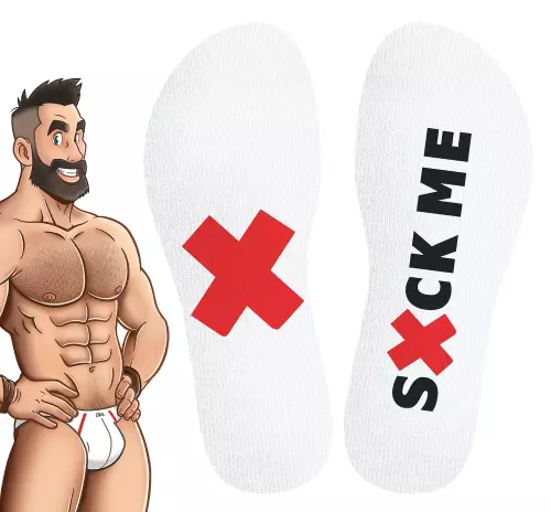Weiße Socken Suck Me SneakXX – 3/5
