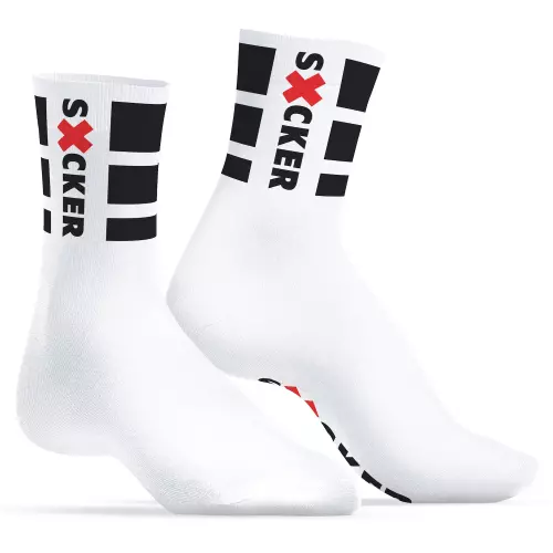 Weiße Socken Sucker SneakXX – 1/5