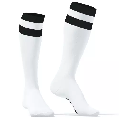 Hohe Socken Hard SneakXX Schwarz-Weiß – 1/7