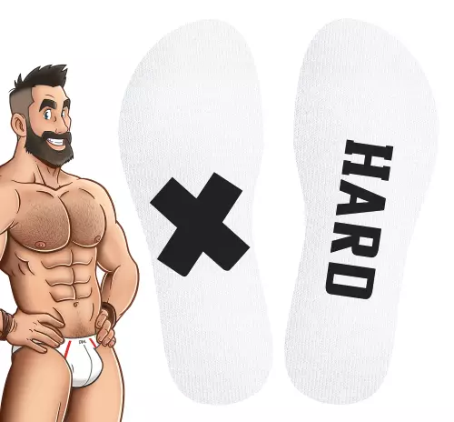 Hohe Socken Hard SneakXX Schwarz-Weiß – 3/7