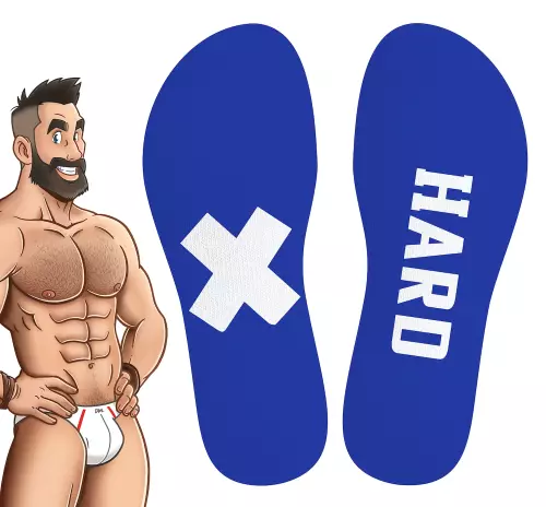 Hohe Socken Hard SneakXX Blau-Weiß – 3/5