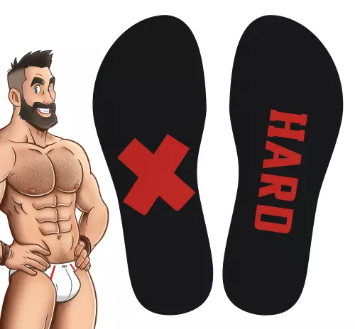 Hohe Socken Hard SneakXX Schwarz-Rot – 3/5