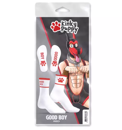 Socken Good Boy Rot-Weiß – 4/5
