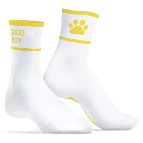 Socken Good Boy Gelb-Weiß – 1/5