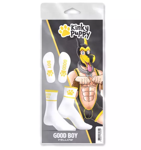 Socken Good Boy Gelb-Weiß – 4/5