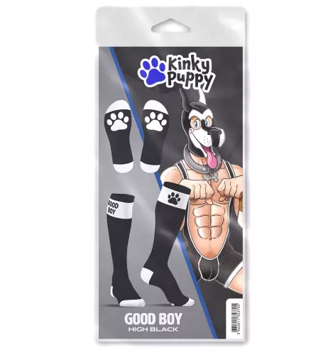Hohe Socken Big Good Boy Schwarz – 3/4