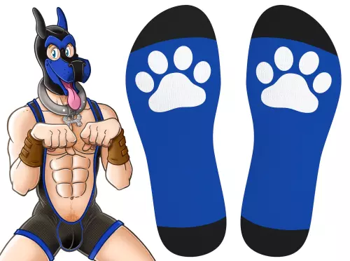 Hohe Socken Big Good Boy Blau – 2/4