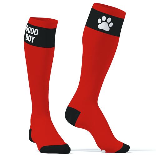 High Big Good Boy Red Socks