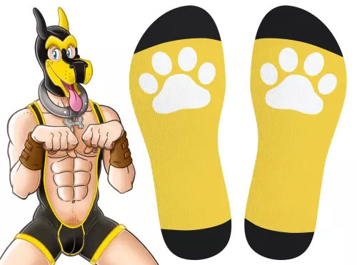 Hohe Socken Big Good Boy Gelb – 2/4