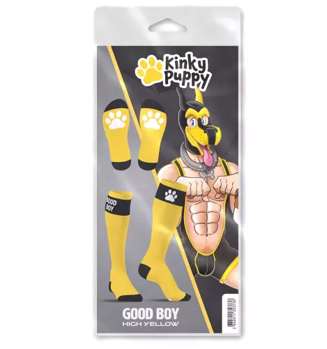 Hohe Socken Big Good Boy Gelb – 3/4