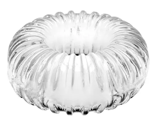 Ballstretcher weich Ribbed Ring 18mm Transparent – 1/3