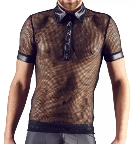 T-shirt sexy NET MEN Schwarz – 1/5