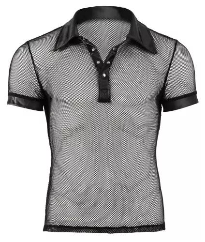 T-shirt sexy NET MEN Schwarz – 3/5