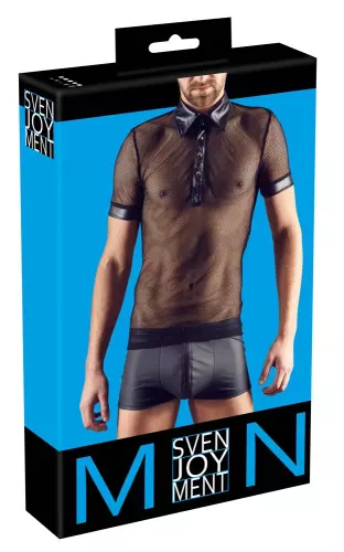T-shirt sexy NET MEN Schwarz – 5/5