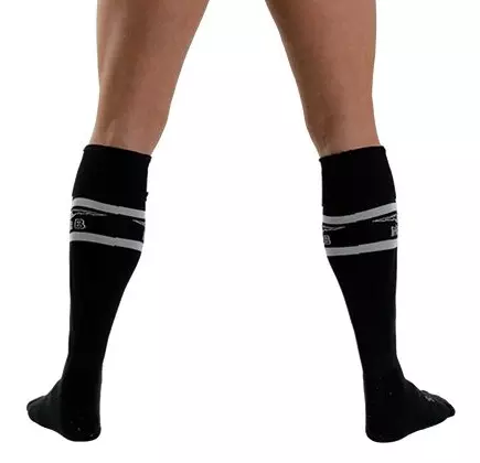 Hohe Socken URBAN FOOTBALL SOCKS Schwarz-Weiß – 2/3