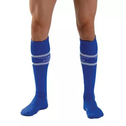 Hohe Socken URBAN FOOTBALL SOCKS Blau-Weiß – 1/3