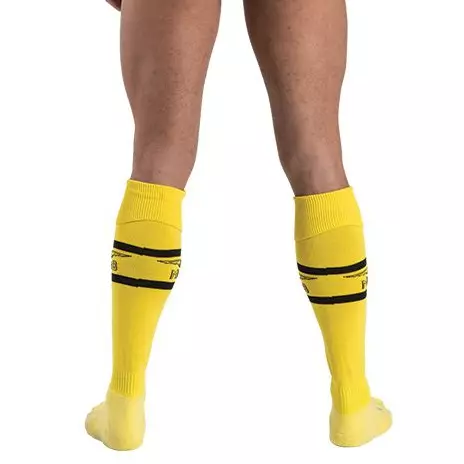 Hohe Socken URBAN FOOTBALL SOCKS Gelb-Schwarz – 2/3