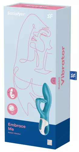 Vibro Kaninchen EMBRACE ME Satisfyer 20cm Blau – 2/7