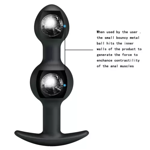 DUO Heavy Balls Silicone Butt Plug 10.4 x 2.6 cm – 9/9