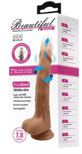 Vibrierende und rotative Dildo Bodach 16 x 3.7cm – 2/8