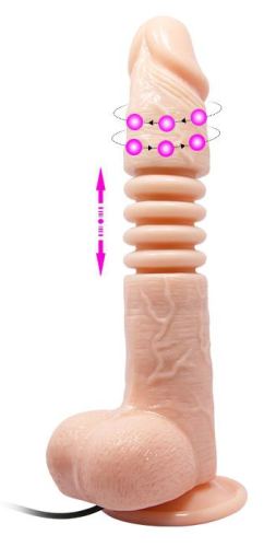 Thunder Up thrusting vibrating dildo 17 x 4cm