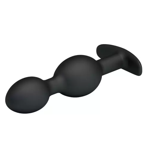 Double Heavy Balls Silicone Butt Plug 12.5 x 3.3 cm – 6/9