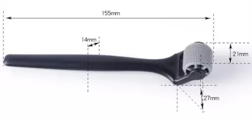 Noppen-Rad Spiked Schwarz – 3/4