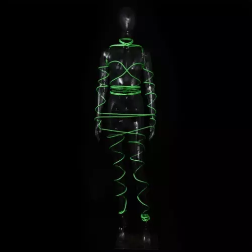 Bondage-Seil Luminous 5M Grün – 3/4