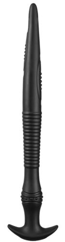 Long silicone dildo VIKAELIS L 45 x 4.5cm Black