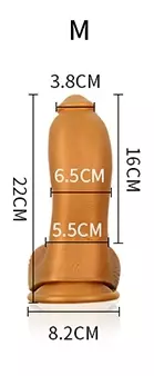 Silikon Dildo ASHIKA M 16 x 6,5 cm – 8/8