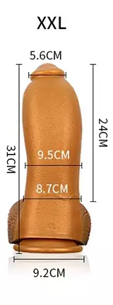Silikon Dildo Ashika XXL 24 x 9,5 cm – 8/8