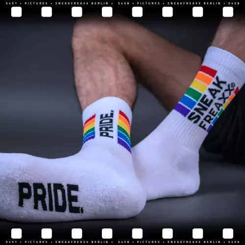 Weiße Socken SneakFreaxx Pride – 2/7